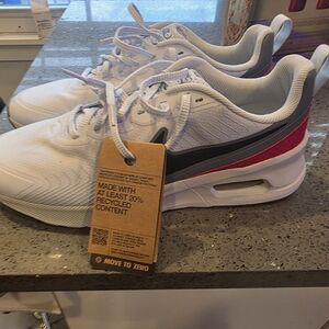 Nike White and Pink Sneakers